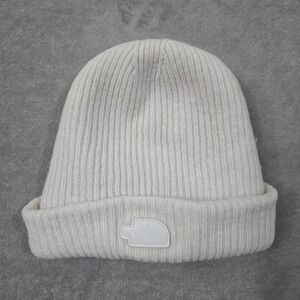 The North Face Beanie Womens Arctic White Knit  Winter Hat One Size Ski Snow